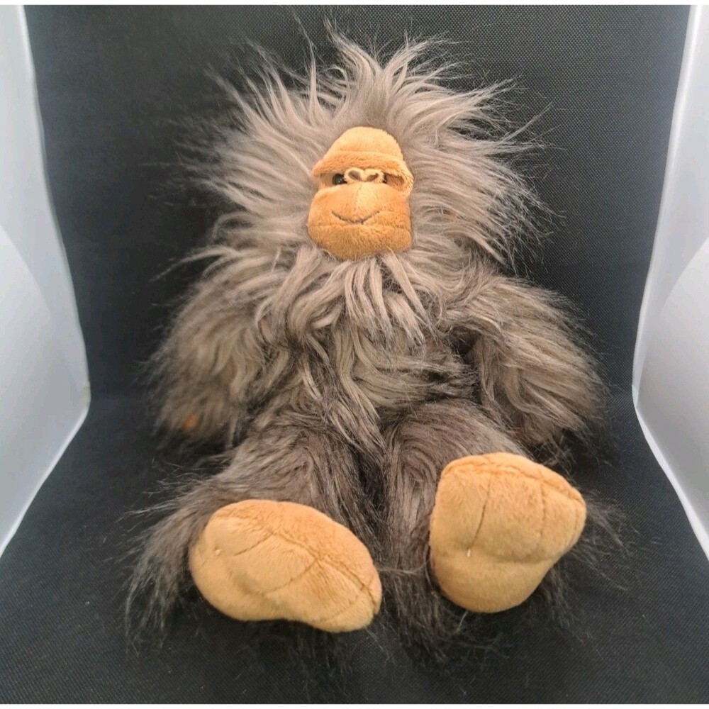Wishpets Sasquatch Bigfoot Yeti 16" Plush Brown Gray Monster Legend Toy Cryptid